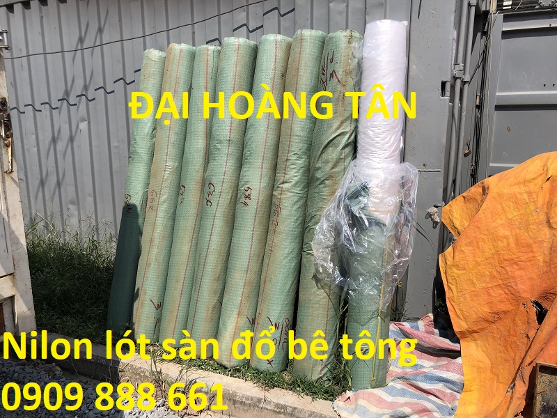 nilon lót sàn đổ bê tông